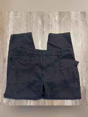 Elizabeth and James Womens Black Deep Pockets Trouser Pants Size 14/32